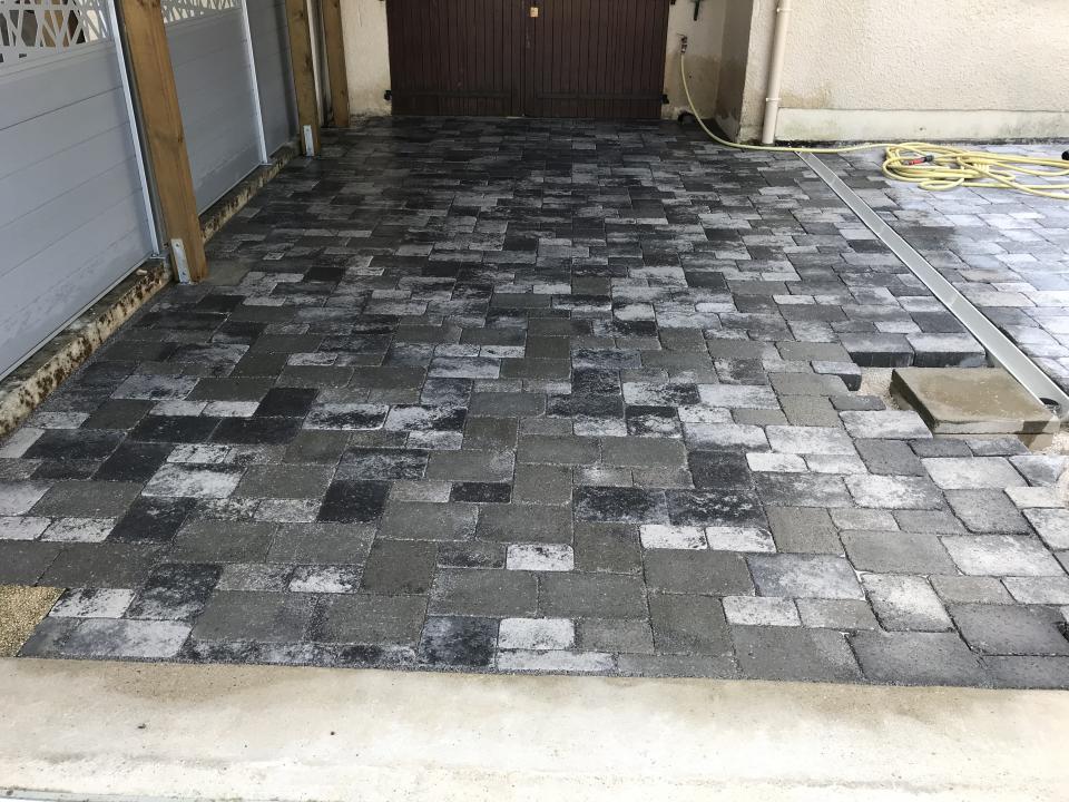 Pavage entrée de jardin